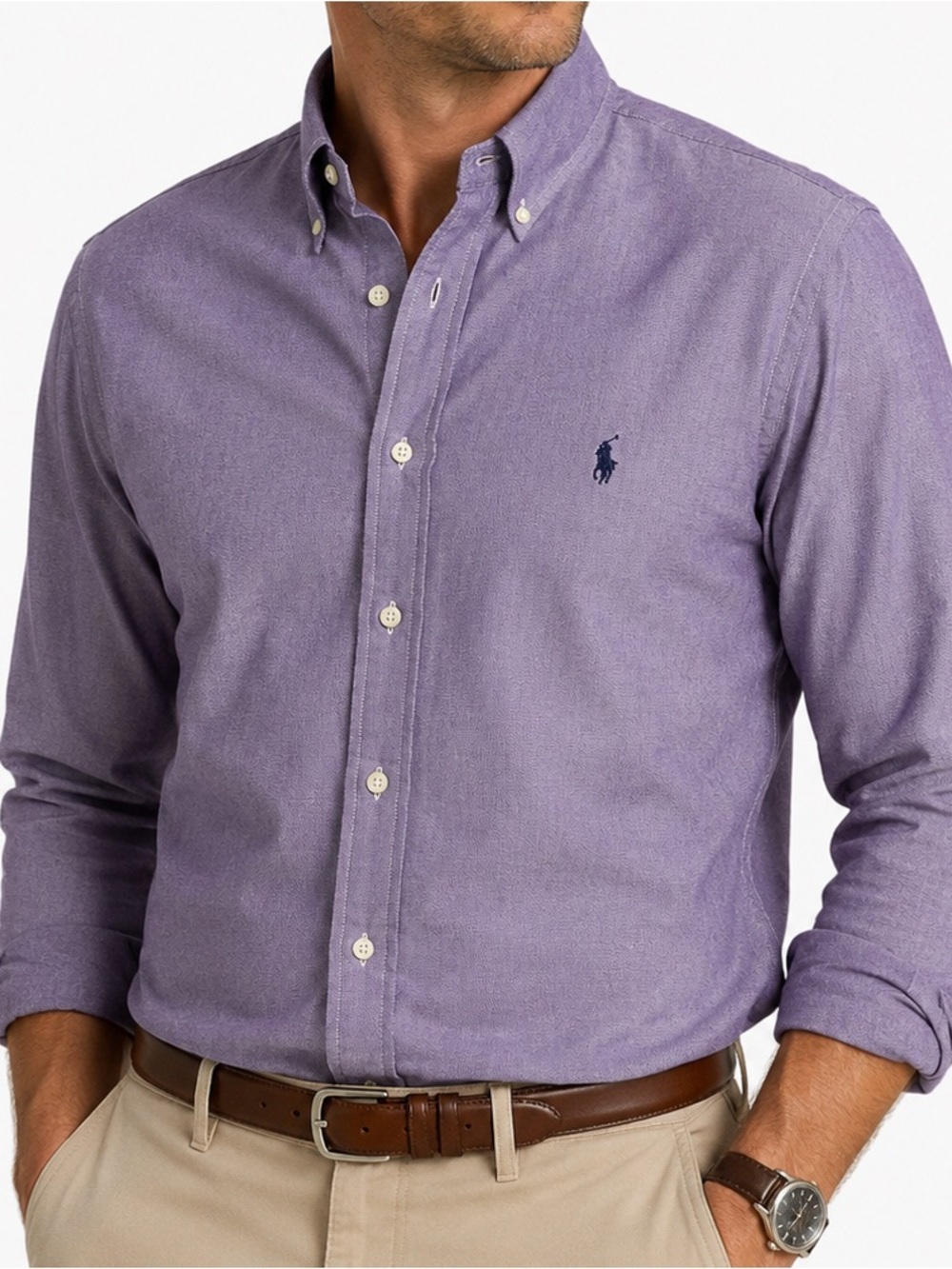 Ralph Lauren Golf Tilden Oxford Shirt Mens XXL Blue Button Down Pony Cotton